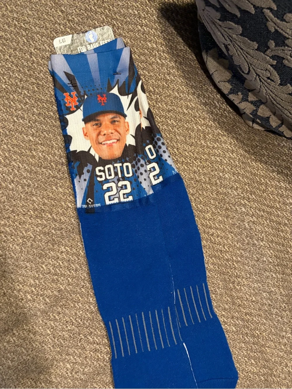 NY Mets Juan Soto Graphic Men’s Socks